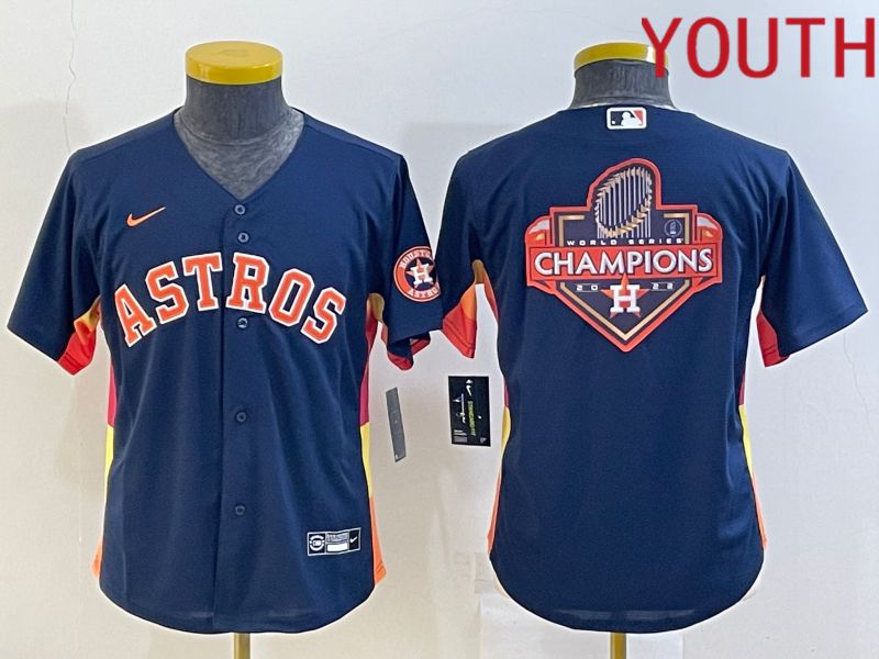 Youth Houston Astros Blank Blue Game Nike 2022 MLB Jersey->women mlb jersey->Women Jersey
